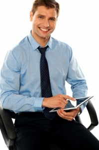 Employee With Tablet