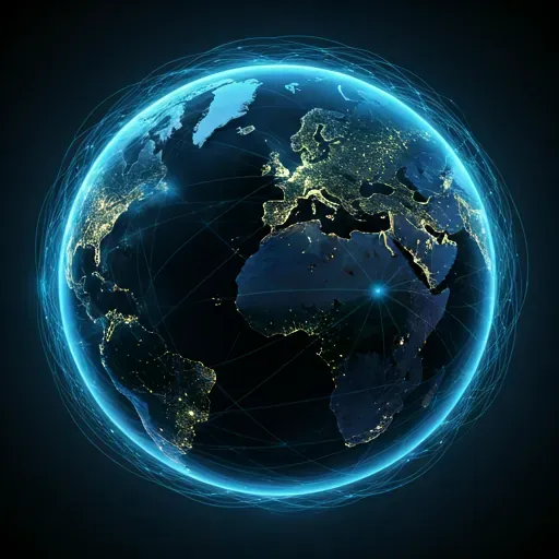 Global network visualization